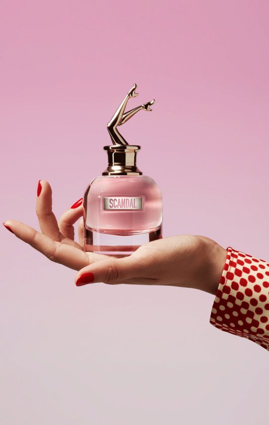 Scandal eau de parfum in the hand