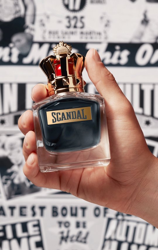 Scandal pour homme eau de toilette in the hand