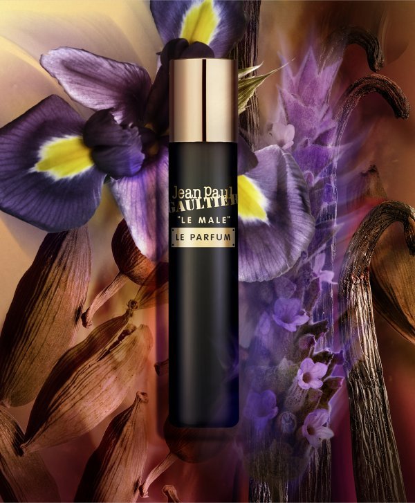 le male le parfum travel spray with the amber woody ingredients