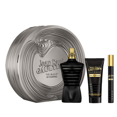 Le Male Le Parfum 4.2 oz, Shower Gel 2.5 oz and Travel Spray Gift