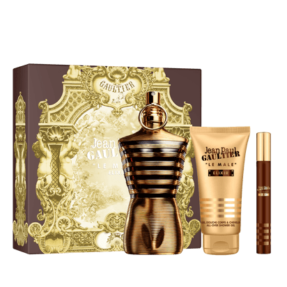 Le Male Elixir 4.2 oz, Shower Gel 2.5 oz and Spray Gift Set