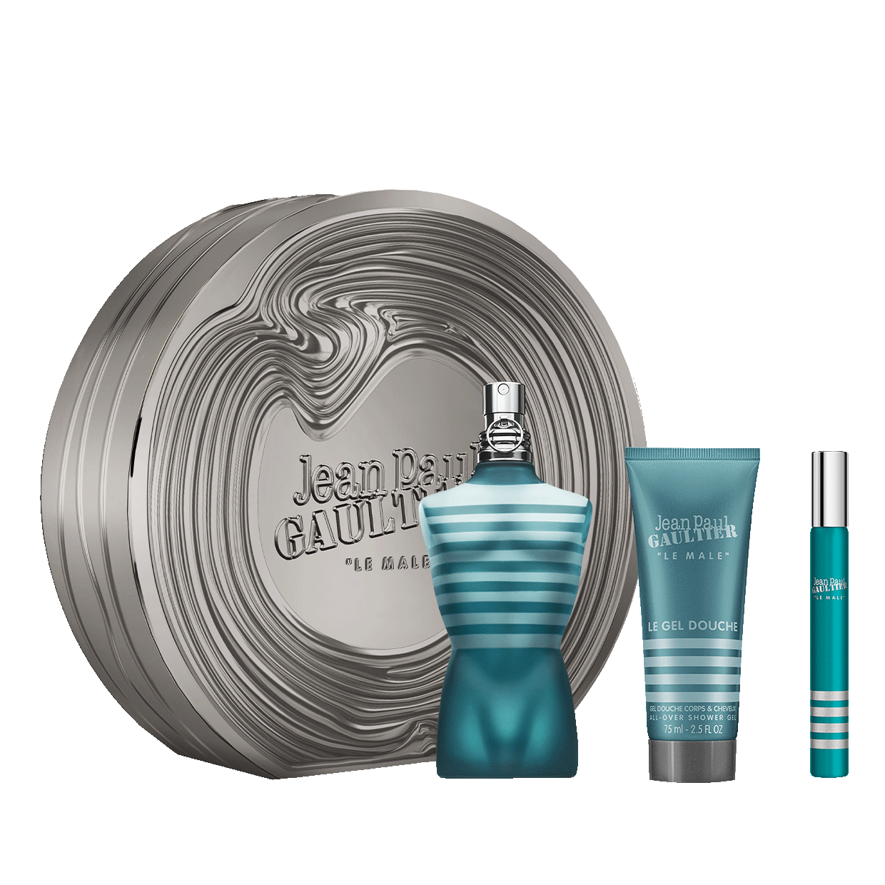 Le Male 4.2 oz, Shower Gel 2.5 oz and Travel Spray Gift Set